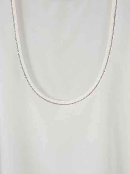 Peserico Mujer Barcelona Top Liso Seda color Marfil sku 703-002306 01 - Foto 3