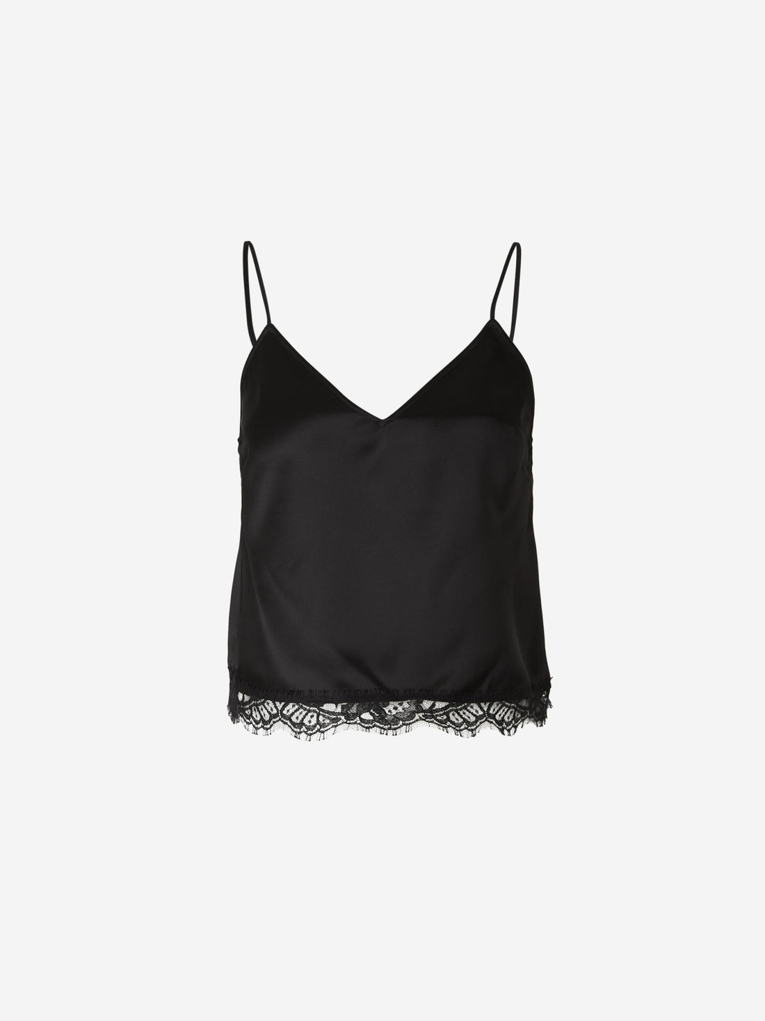 Alexander McQueen Mujer Barcelona Top Satinado Cuello V color Negro sku 703-002338 01 - Foto 1