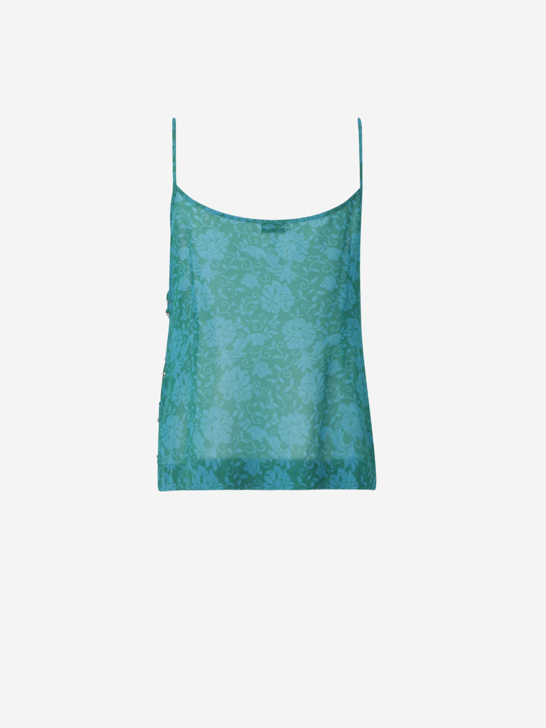 Dries Van Noten Mujer Barcelona Top Motivo Floral color Verde sku 703-002354 01 - Foto 2
