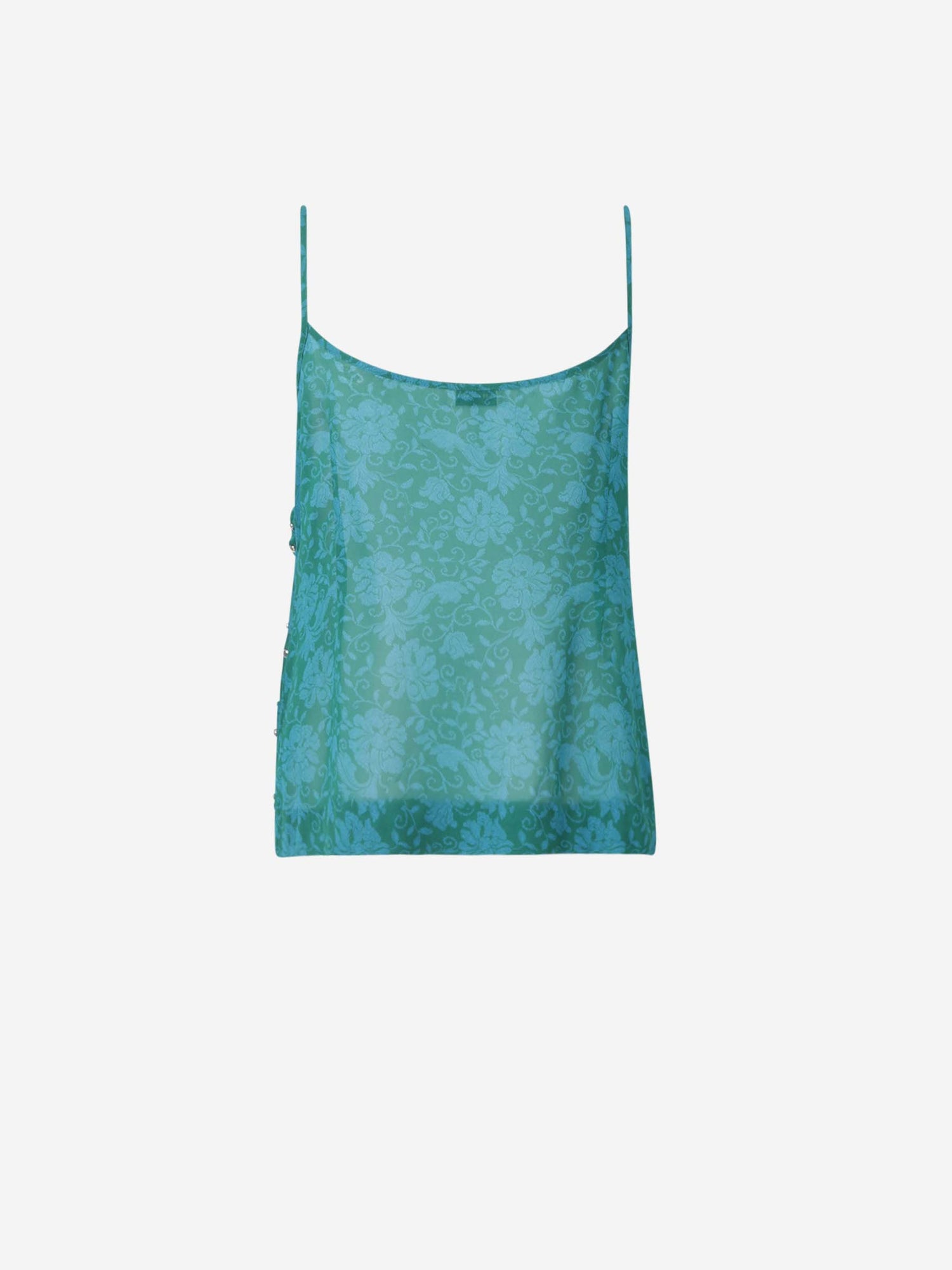 Dries Van Noten Mujer Barcelona Top Motivo Floral color Verde sku 703-002354 01 - Foto 2
