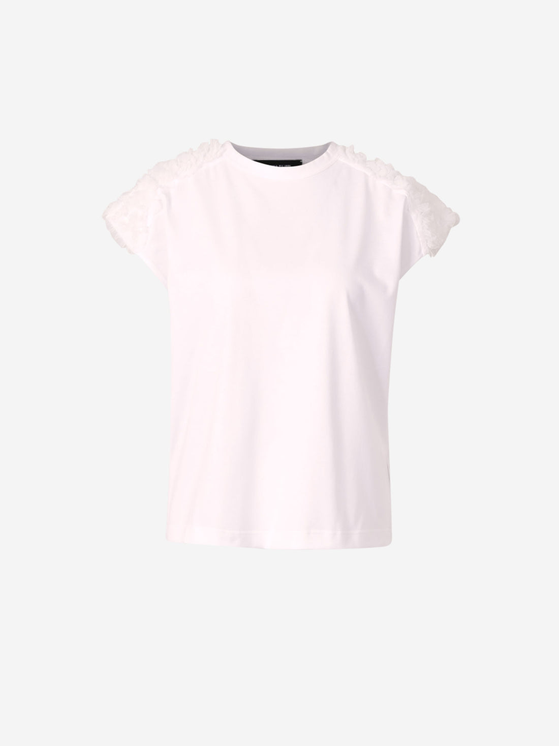 Fabiana Filippi Mujer Barcelona Camiseta Algodón Tul color Blanco sku 703-002368 01 - Foto 1