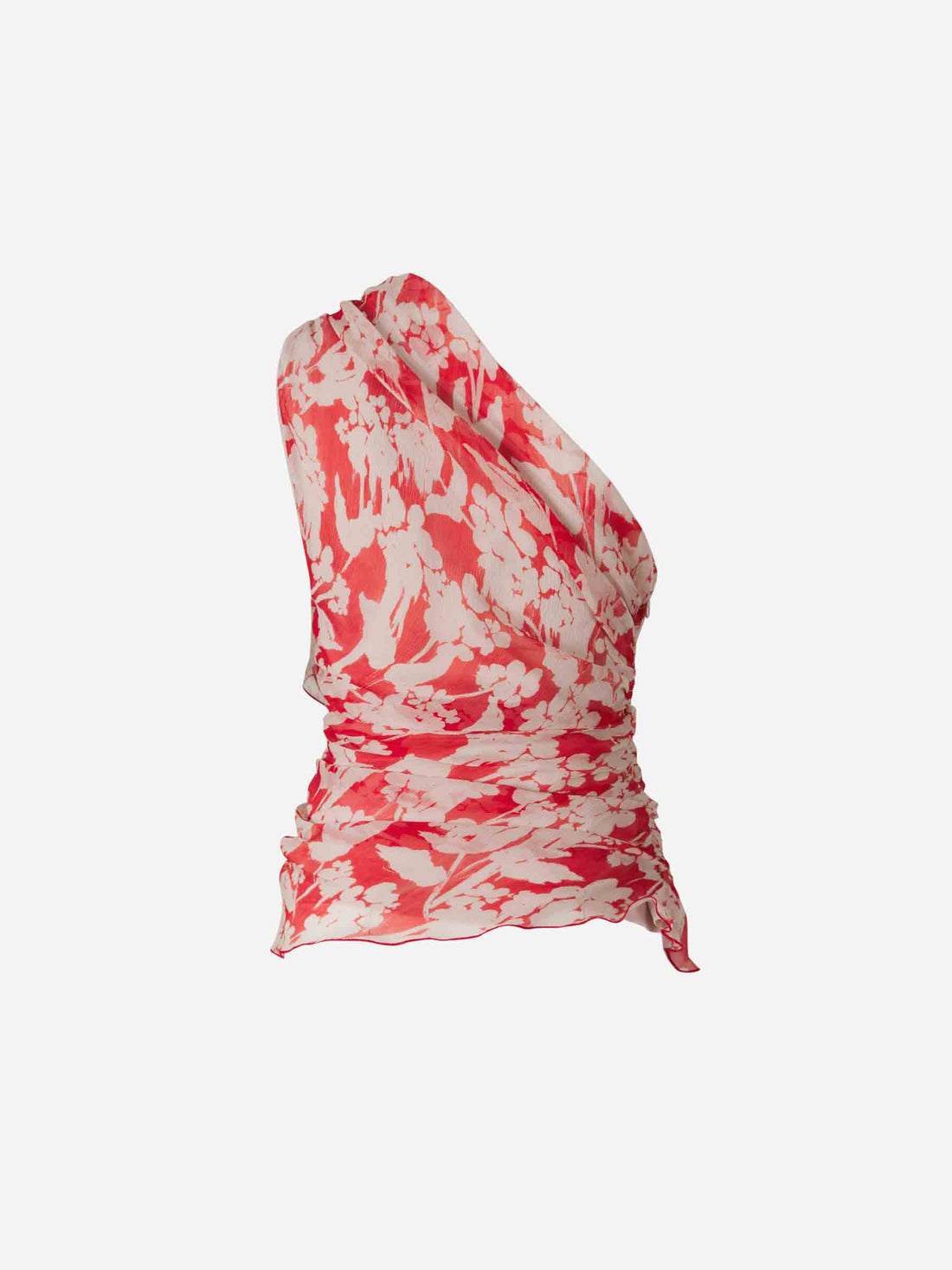 Victoria Beckham Mujer Barcelona Top Drapeado Estampado color Rojo sku 703-002375 01 - Foto 2