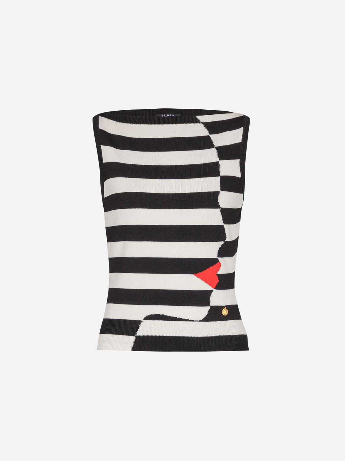 Balmain Mujer Barcelona Top Face Marinière color Blanco Y Negro sku 703-002378 01 - Foto 1