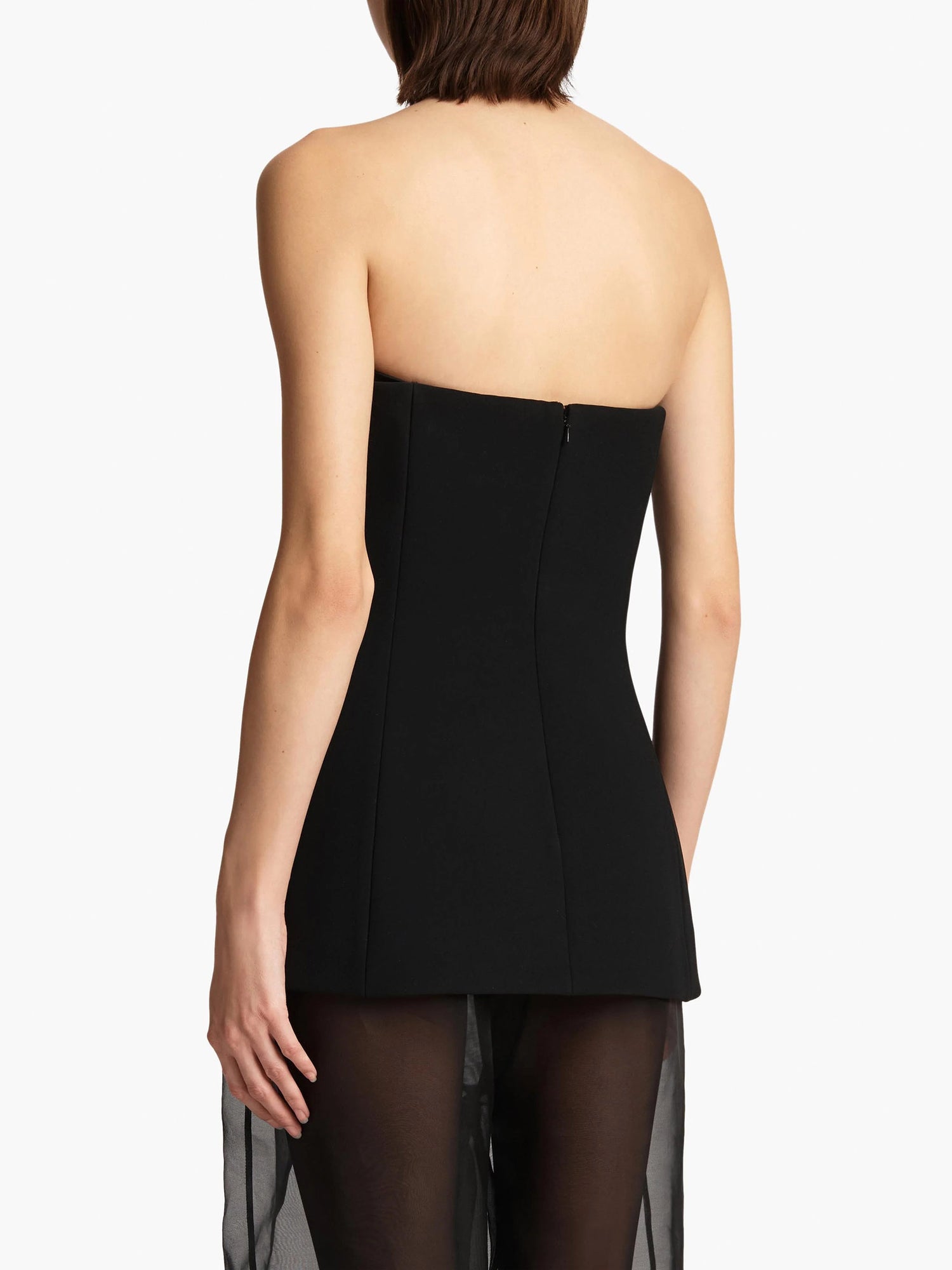 Khaite Mujer Barcelona Top Ayla Seda color Negro sku 703-002389 01 - Foto 3