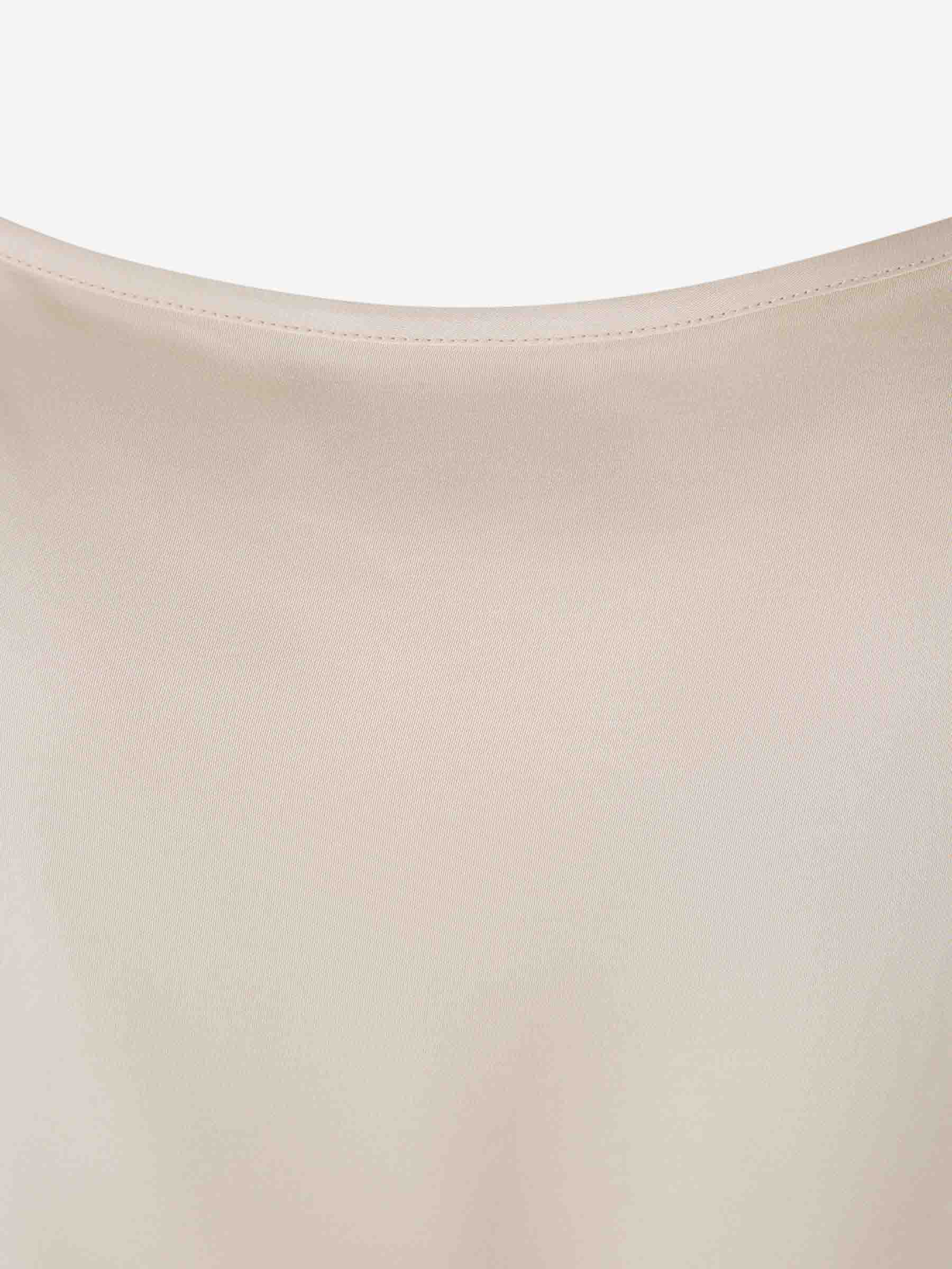 Peserico Mujer Barcelona Top Satén Viscosa color Marfil sku 703-002399 01 - Foto 3