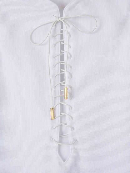 Givenchy Mujer Barcelona Top Tirantes Cordones color Blanco sku 703-002407 02 - Foto 3