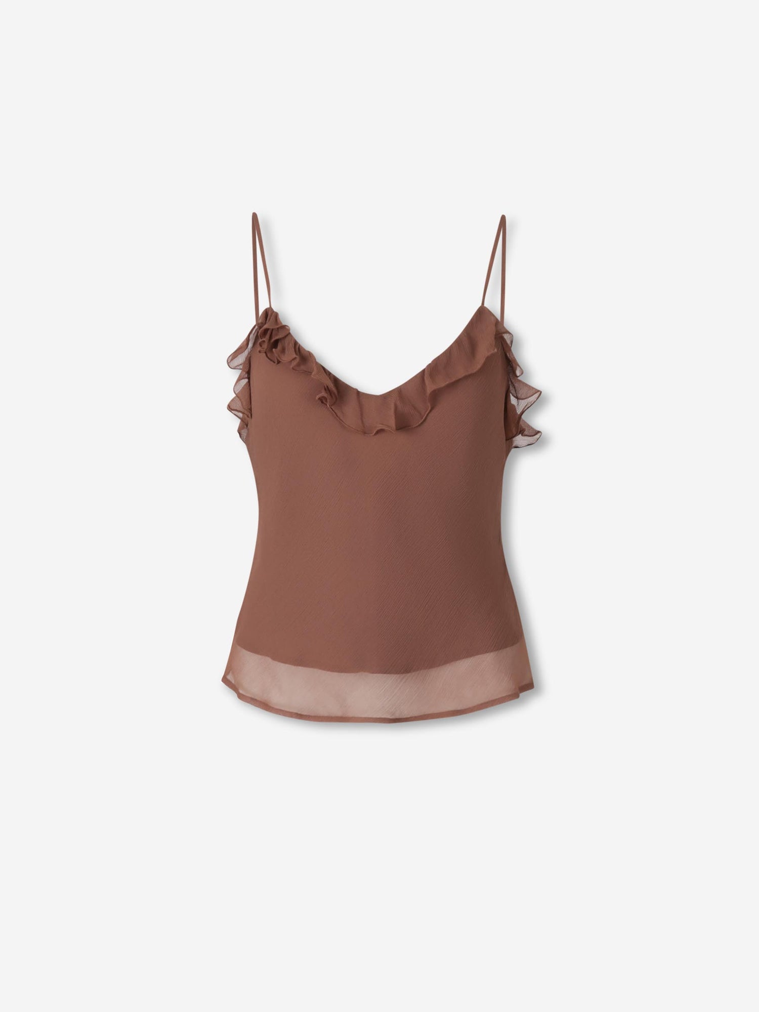 Outlet online Staud Mujer Top Volantes color Marrón sku 703-002432 01 - Foto 1