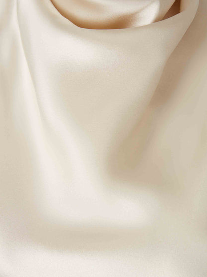 Outlet online Balmain Mujer Top Satinado color Crema sku 703-002451 01 - Foto 3