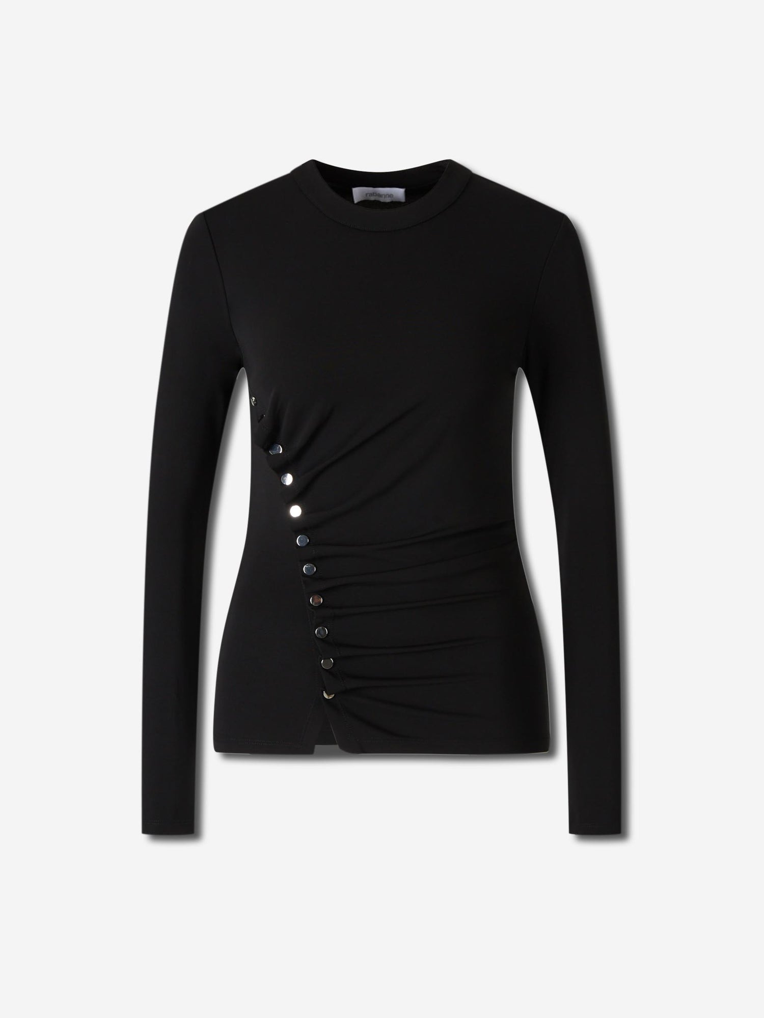 Outlet online Rabanne Mujer Jersey ajustado con botones color Negro sku 703-002462 01 - Foto 1