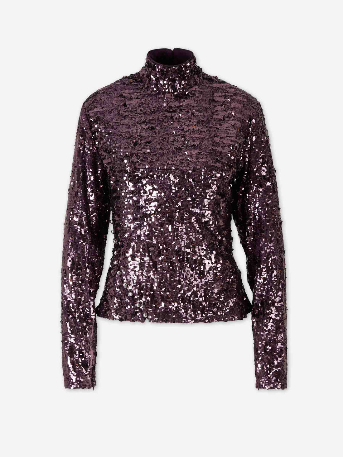Outlet online Rabanne Mujer Top Sequin color Violeta sku 703-002466 01 - Foto 1