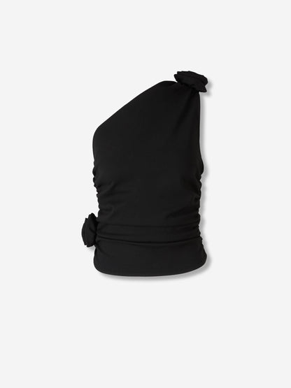 Outlet online Magda Butrym Mujer Top Asimétrico color Negro sku 703-002471 01 - Foto 1