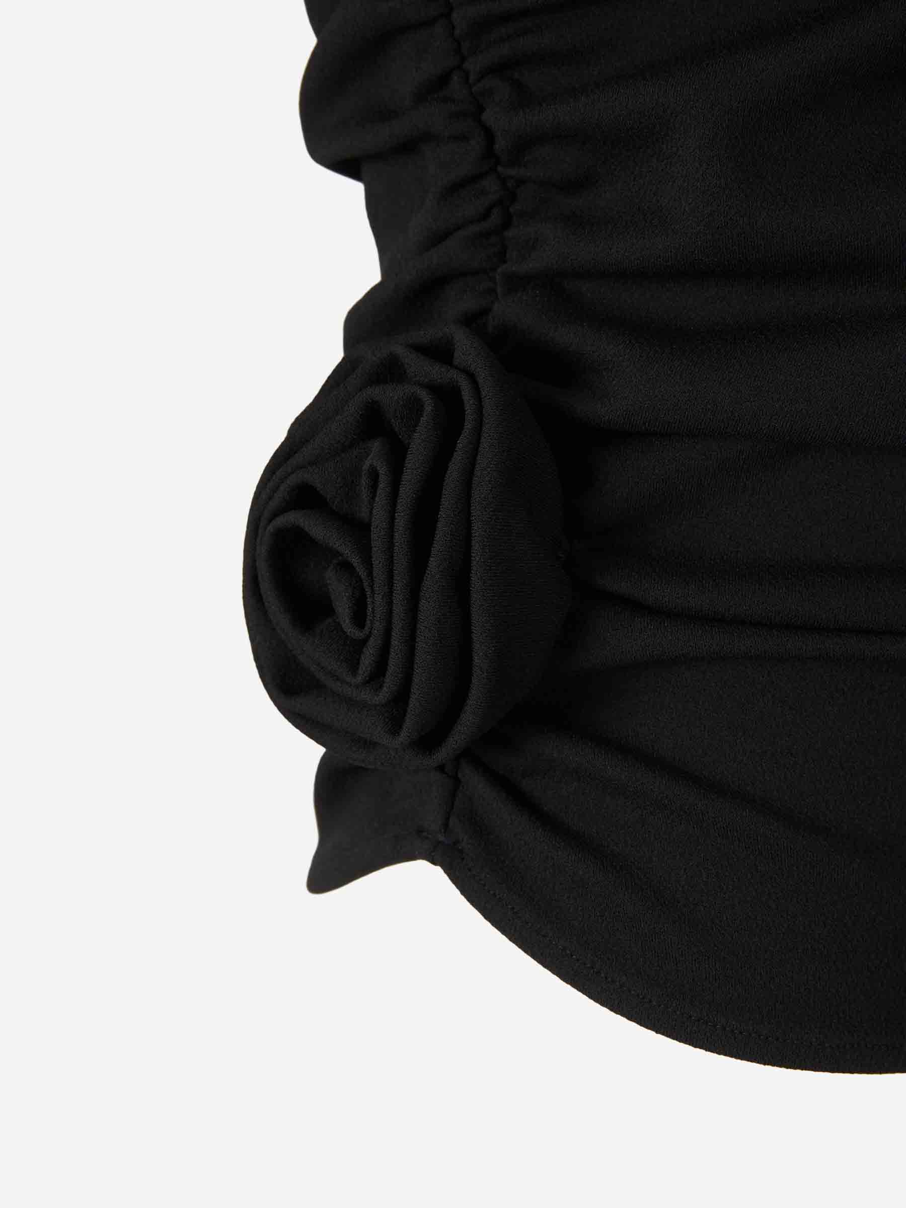 Outlet online Magda Butrym Mujer Top Asimétrico color Negro sku 703-002471 01 - Foto 3