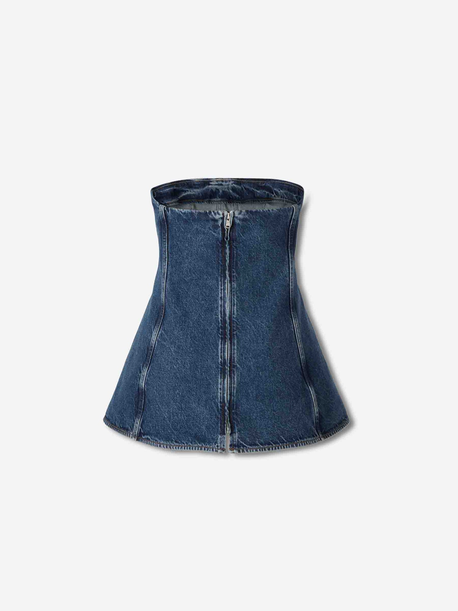 Outlet online Agolde Mujer Top Lara Corset color Azul Denim sku 703-002487 01 - Foto 2