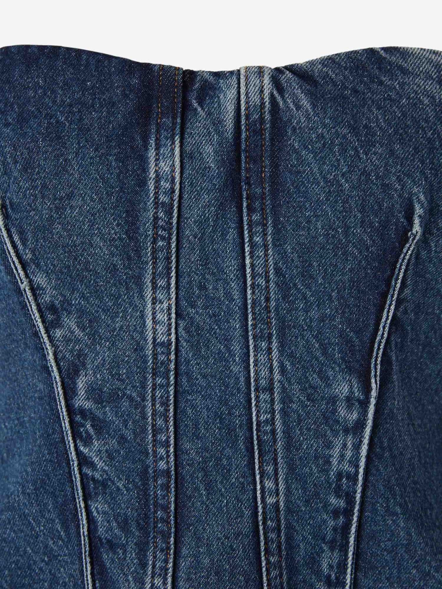 Outlet online Agolde Mujer Top Lara Corset color Azul Denim sku 703-002487 01 - Foto 3