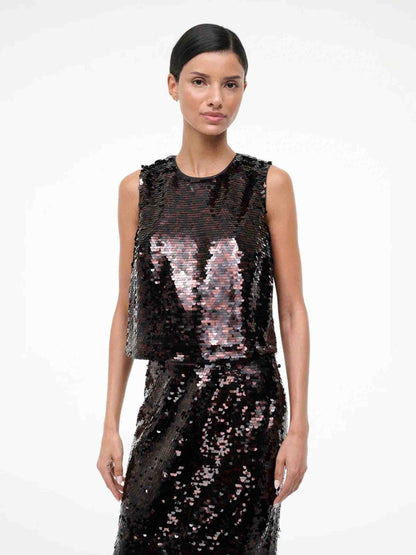 Outlet online Staud Mujer Top Seraphina color Marrón Oscuro sku 703-002507 01 - Foto 1
