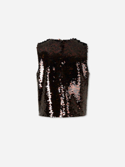 Outlet online Staud Mujer Top Seraphina color Marrón Oscuro sku 703-002507 01 - Foto 2