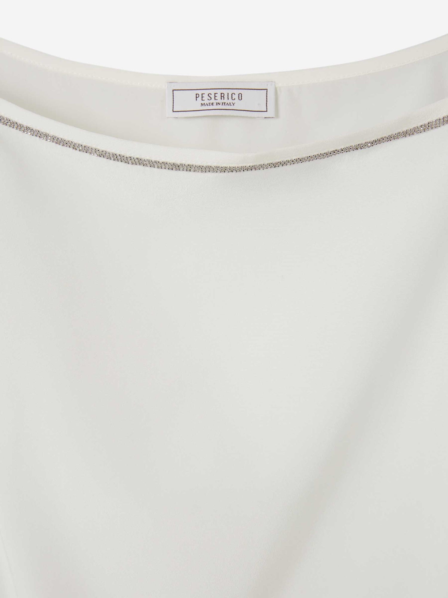 Outlet online Peserico Mujer Camiseta Tirantes Seda color Blanco sku 703-002520 01 - Foto 3
