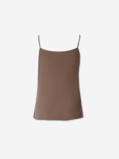 Outlet online Peserico Mujer Camiseta Tirantes Seda color Marrón sku 703-002520 02 - Foto 2