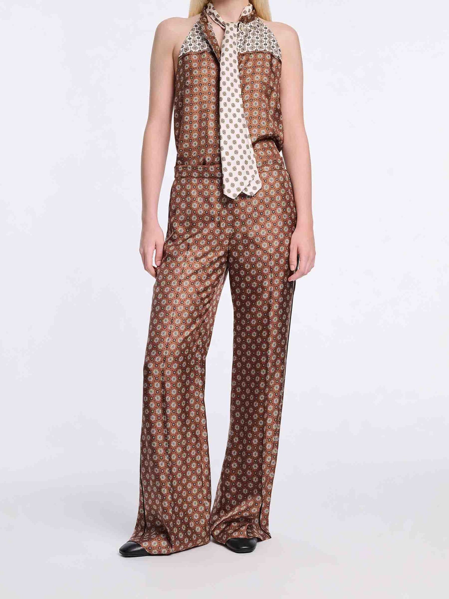 Outlet online Dorothee Schumacher Mujer Top Estampado Seda color Caramelo sku 703-002536 01 - Foto 2
