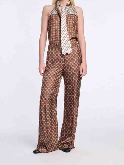 Outlet online Dorothee Schumacher Mujer Top Estampado Seda color Caramelo sku 703-002536 01 - Foto 2