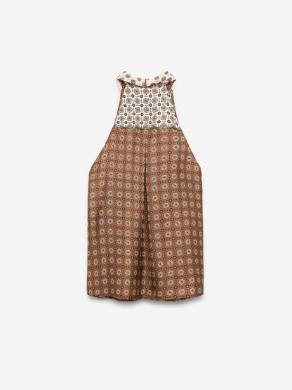 Outlet online Dorothee Schumacher Mujer Top Estampado Seda color Caramelo sku 703-002536 01 - Foto 3