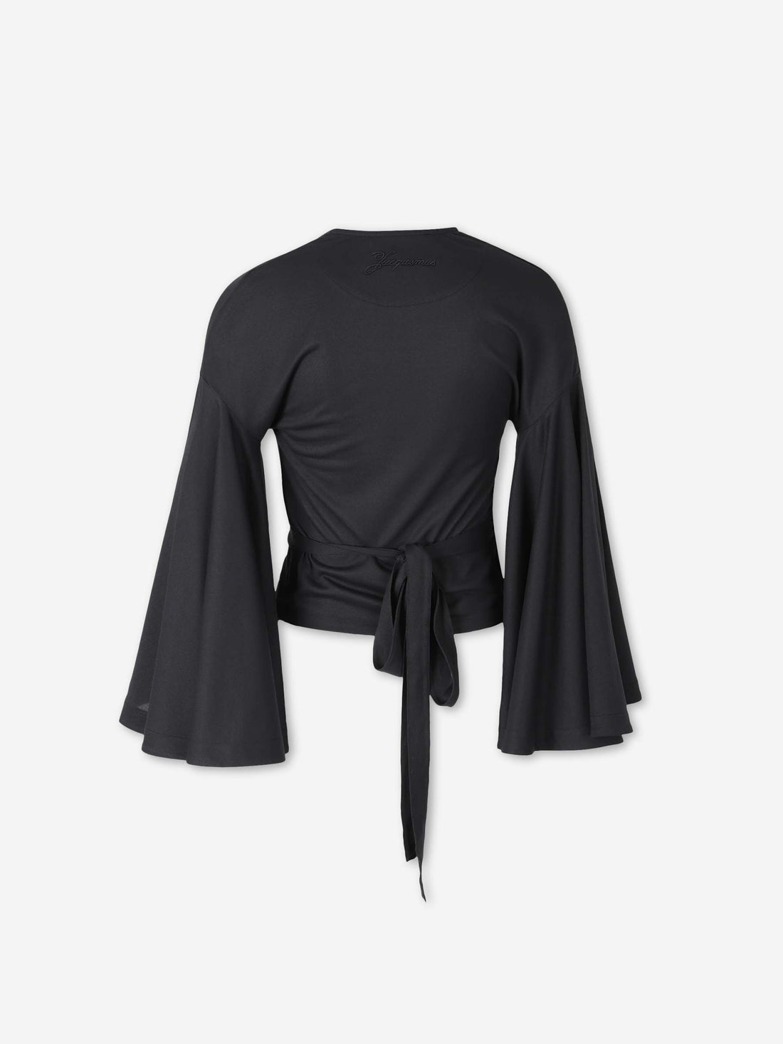 Jacquemus Mujer Barcelona Top Cropped con Manga Acampanada color Negro sku 703-002591 01 - Foto 2