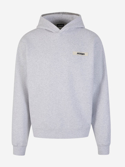 Outlet online Jacquemus Hombre Sudadera Capucha Algodón color Gris Claro sku 545-001565 01 - Foto 1