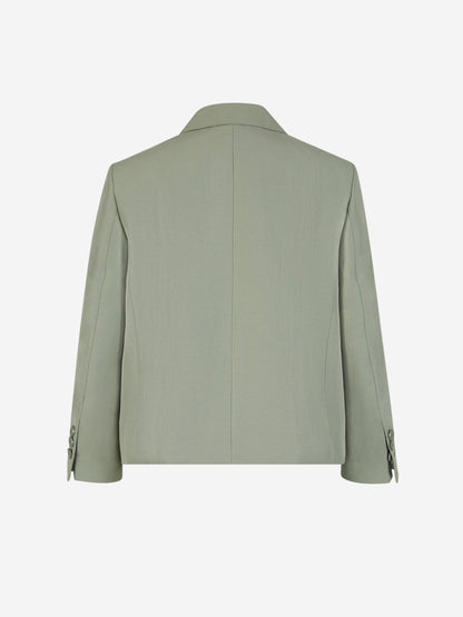 Outlet online Dorothee Schumacher Mujer Blazer Recta Lino color Verde Menta sku 741-002125 01 - Foto 3
