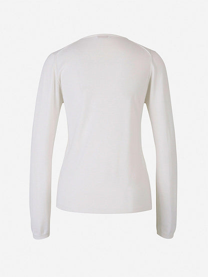 Santa Eulalia Jersey Seda Y Cashmere color Azul Marino sku 711-002241 05 - Foto 2