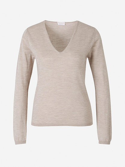 Santa Eulalia Jersey Seda Y Cashmere color Azul Marino sku 711-002241 05 - Foto 3
