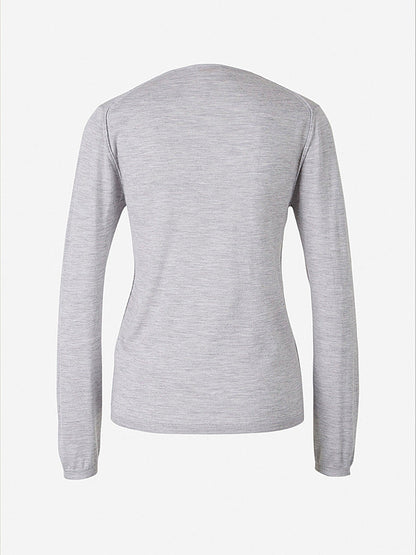 Santa Eulalia Jersey Seda Y Cashmere color Azul Marino sku 711-002241 05 - Foto 11