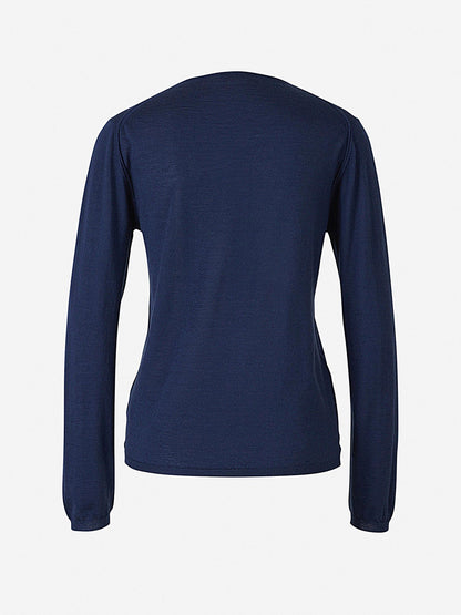 Santa Eulalia Jersey Seda Y Cashmere color Azul Marino sku 711-002241 05 - Foto 15
