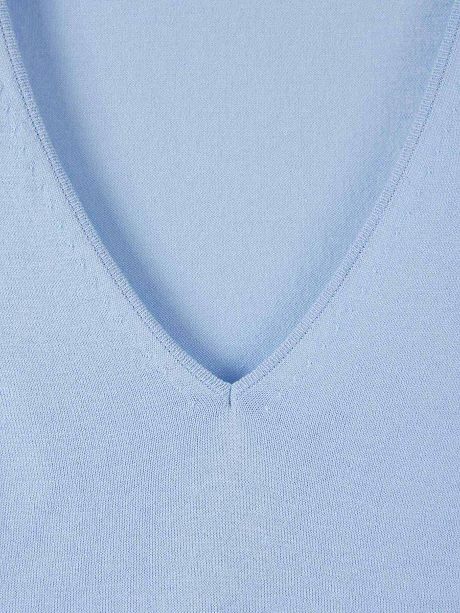 Outlet online Santa Eulalia Mujer Jersey Algodón color Azul Celeste sku 711-002242 02 - Foto 8
