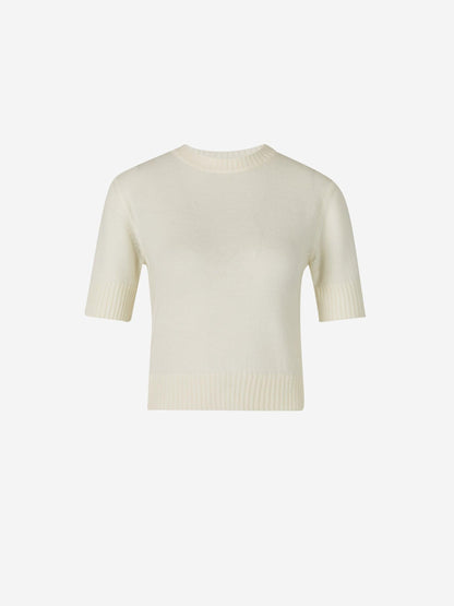 Outlet online Jil Sander Mujer Jersey Manga Corta color Marfil sku 711-002956 01 - Foto 1