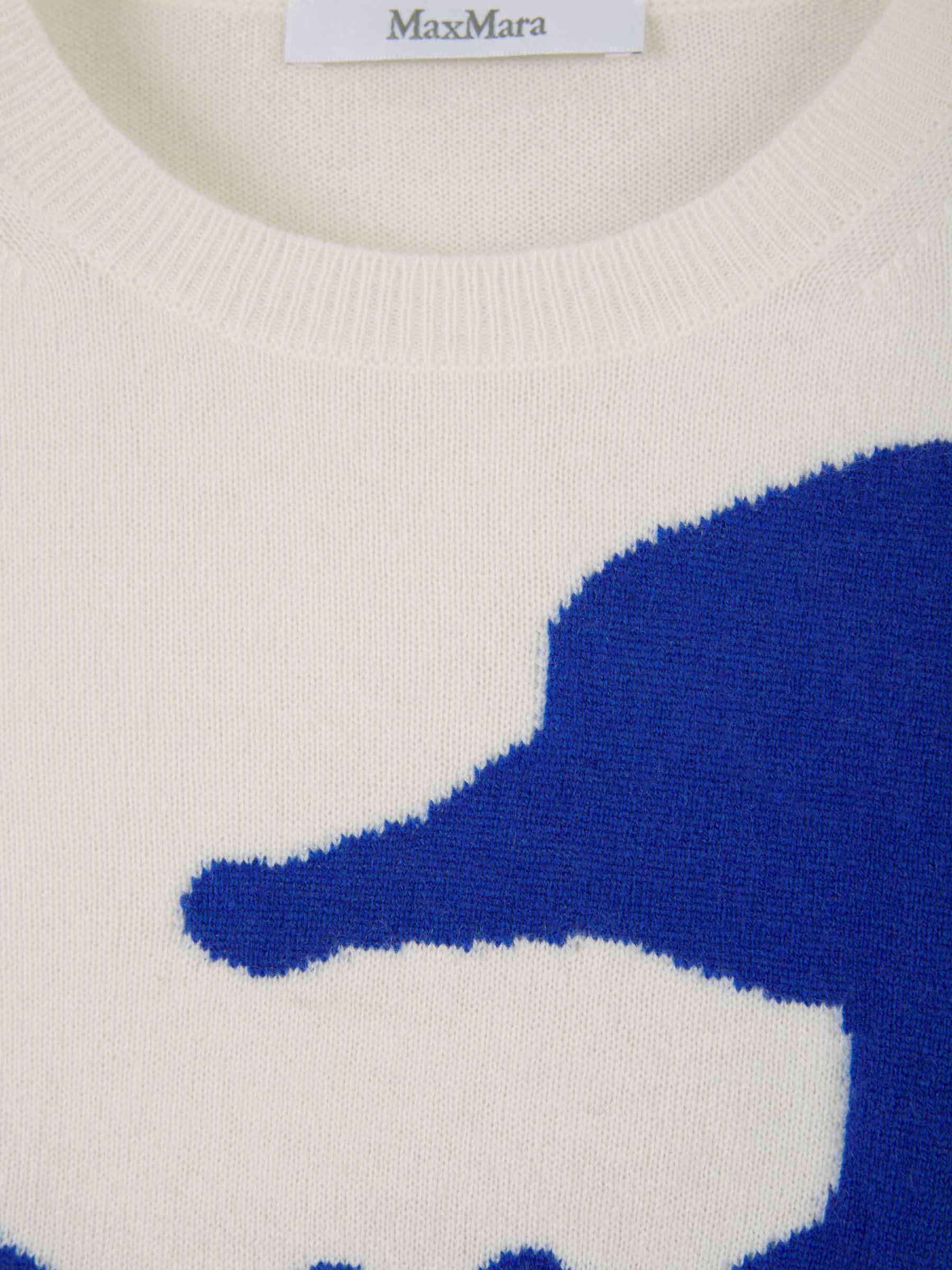 Outlet online Max Mara Mujer Jersey Lana Y Cashmere color Blanco sku 711-003007 01 - Foto 3
