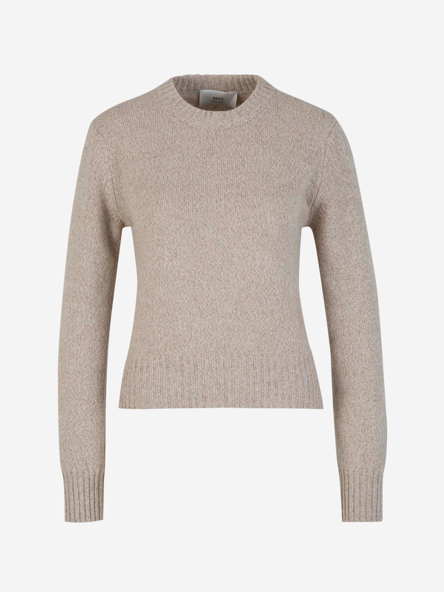 Outlet online Ami Paris Mujer Jersey Cashmere Monograma color Topo sku 711-003032 01 - Foto 1