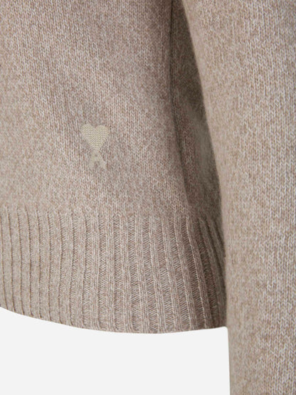 Outlet online Ami Paris Mujer Jersey Cashmere Monograma color Topo sku 711-003032 01 - Foto 5