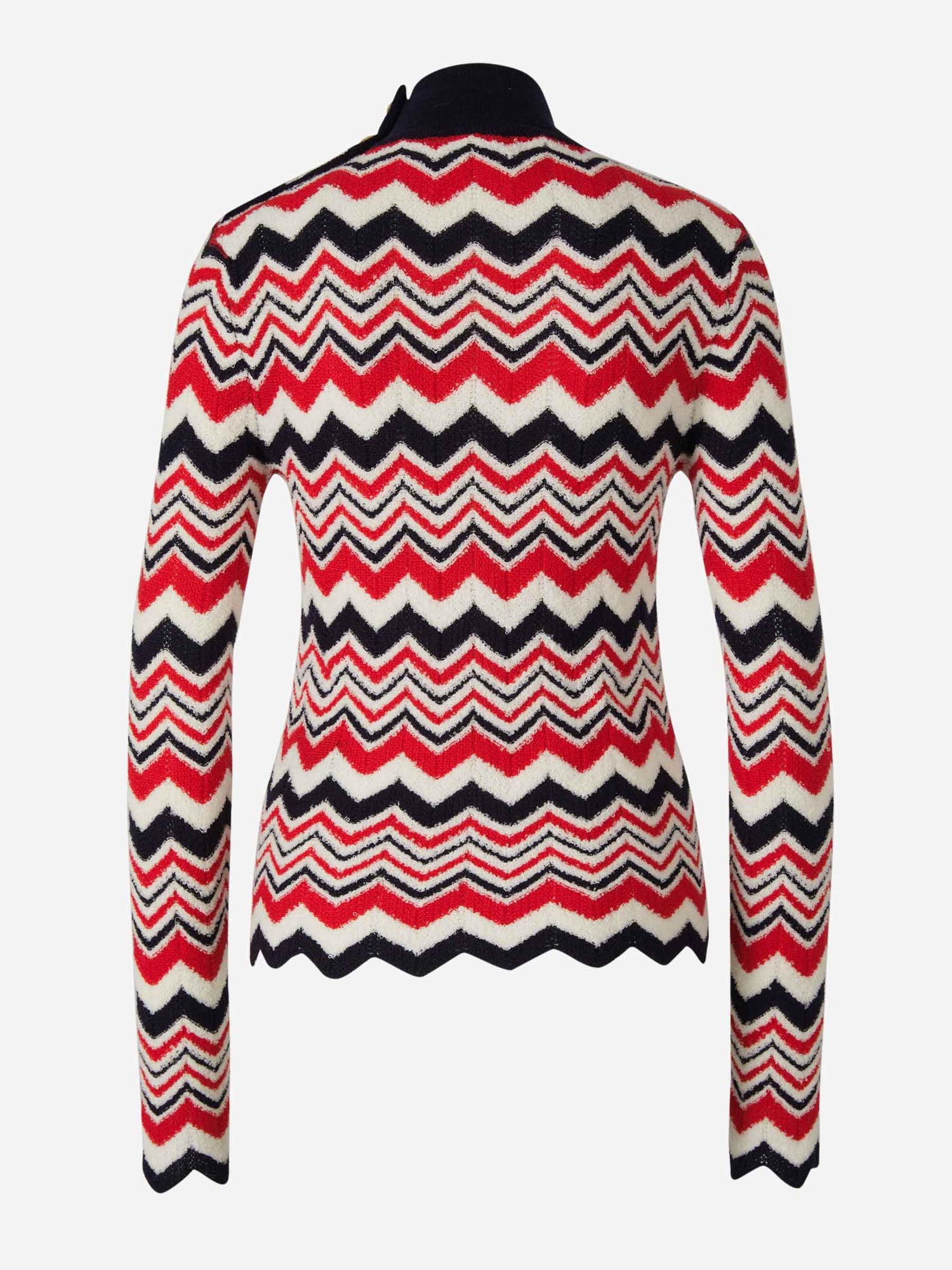 Outlet online Balmain Mujer Jersey Punto Lana color Rojo sku 711-003049 01 - Foto 3
