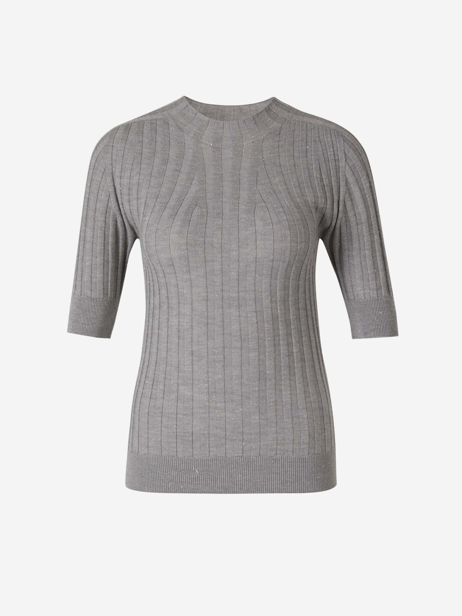 Outlet online Peserico Mujer Jersey Punto Canalé color Gris Claro sku 711-003070 01 - Foto 1