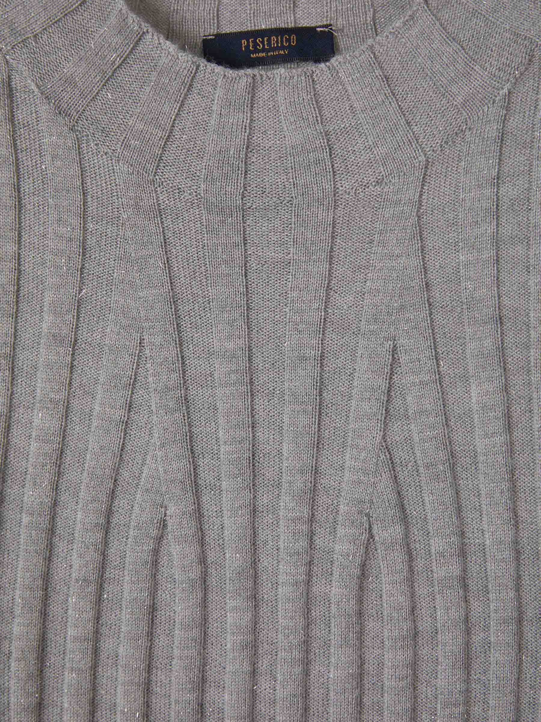 Outlet online Peserico Mujer Jersey Punto Canalé color Gris Claro sku 711-003070 01 - Foto 3