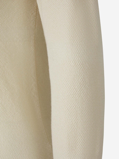 Outlet online TOTEME Mujer Jersey Algodón Y Cashmere color Marfil sku 711-003088 01 - Foto 5