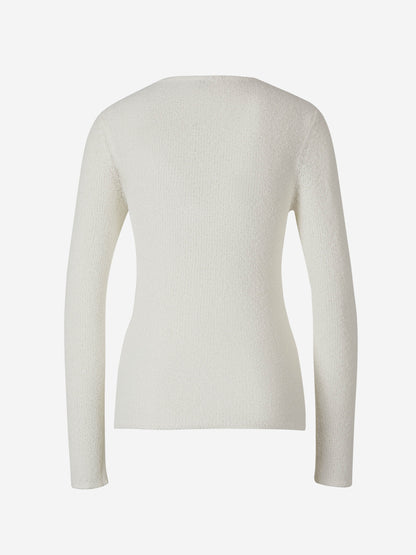 Outlet online TOTEME Mujer Jersey Punto Bouclé color Marfil sku 711-003089 01 - Foto 2