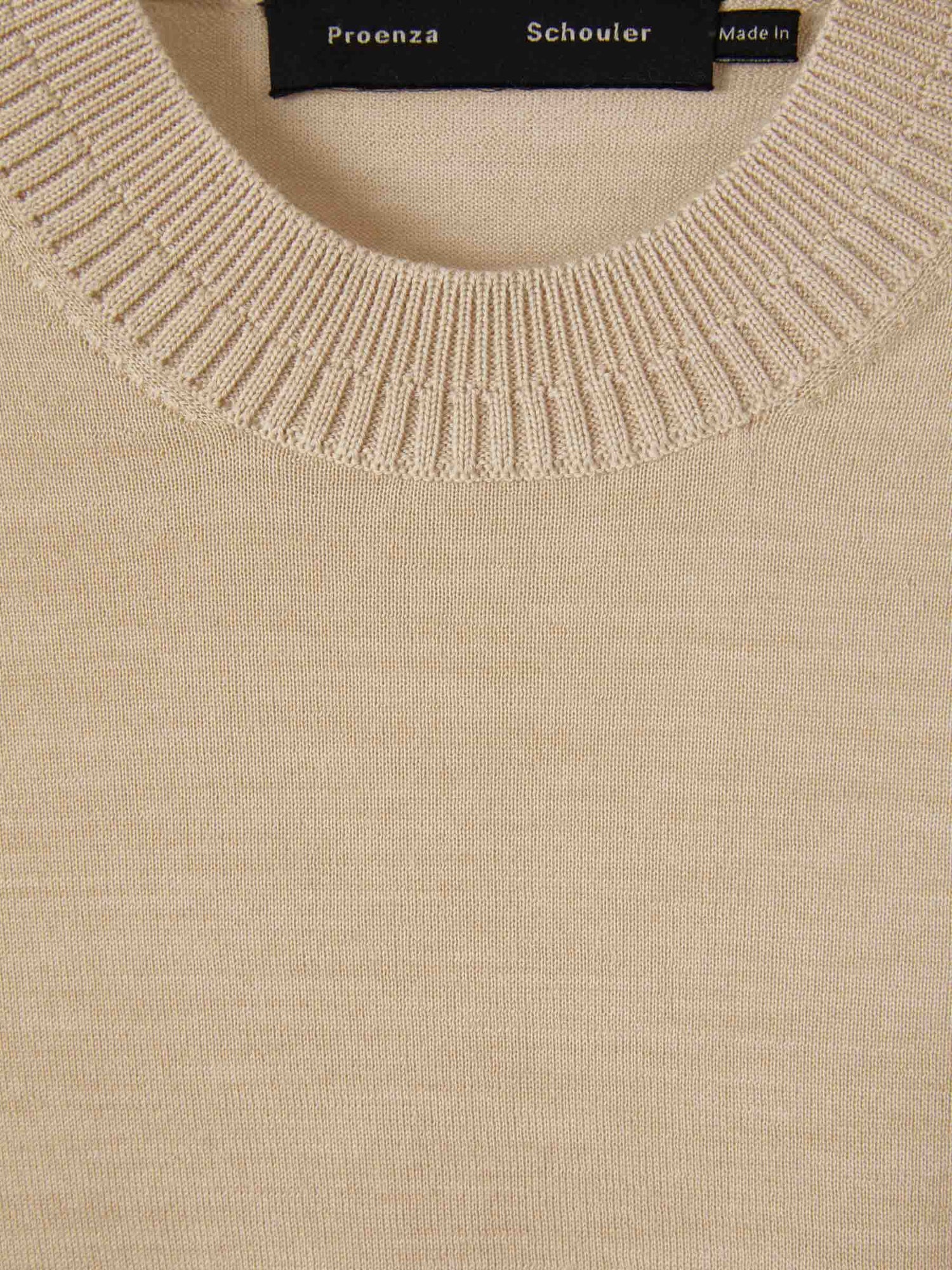Outlet online Proenza Schouler Mujer Jersey Punto Lana color Beige sku 711-003094 02 - Foto 8