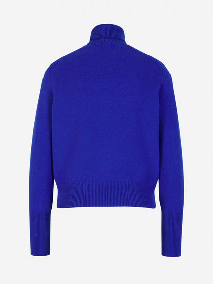 Outlet online Victoria Beckham Mujer Jersey Cuello Alto color Azul Real sku 711-003099 02 - Foto 6