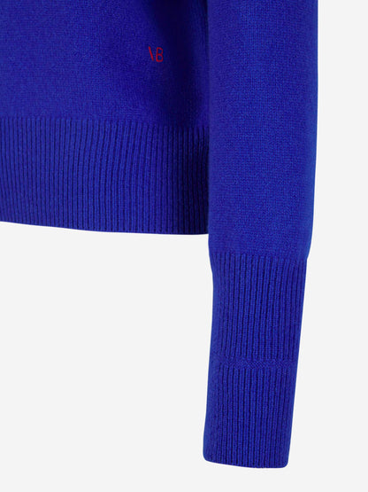 Outlet online Victoria Beckham Mujer Jersey Cuello Alto color Azul Real sku 711-003099 02 - Foto 8