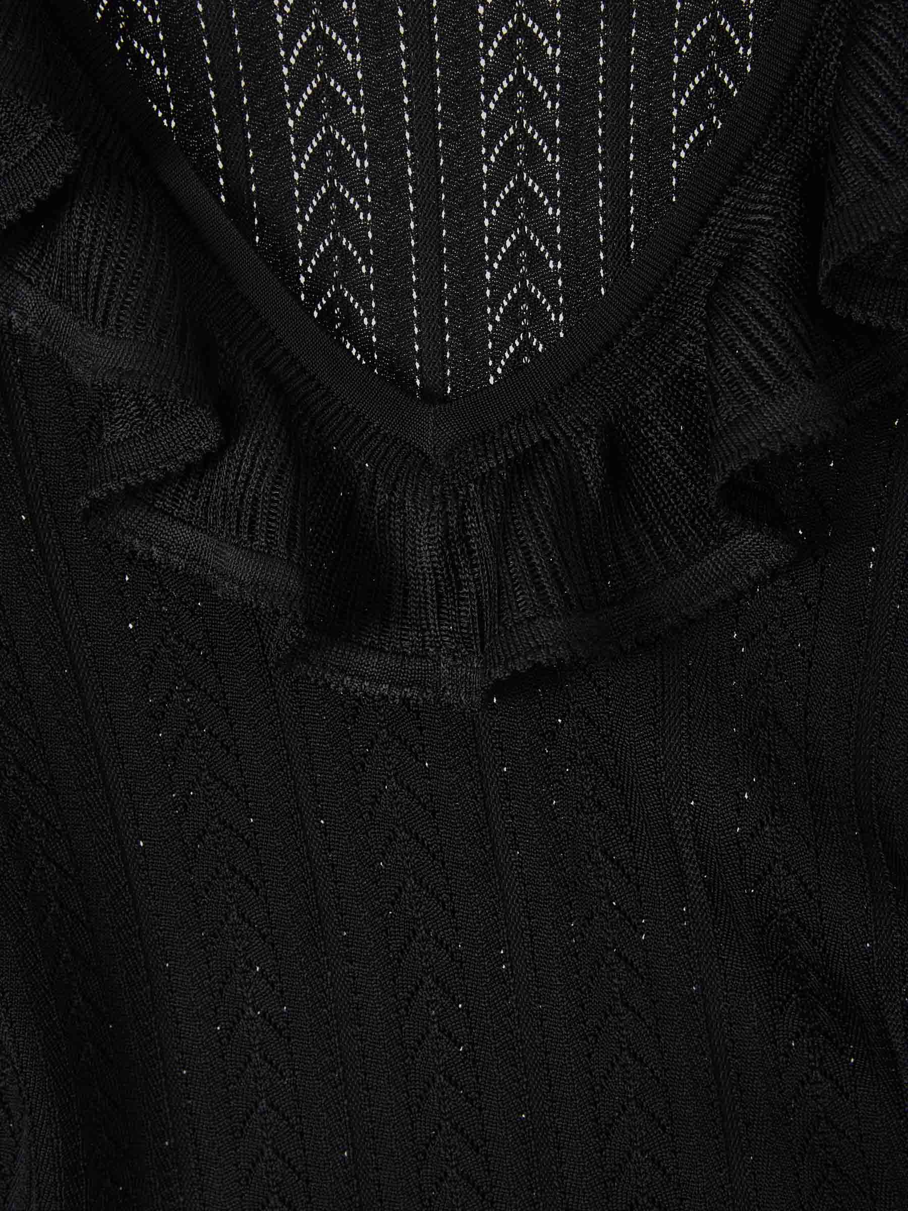 Outlet online Zimmermann Mujer Jersey Punto Volantes color Negro sku 711-003100 01 - Foto 3