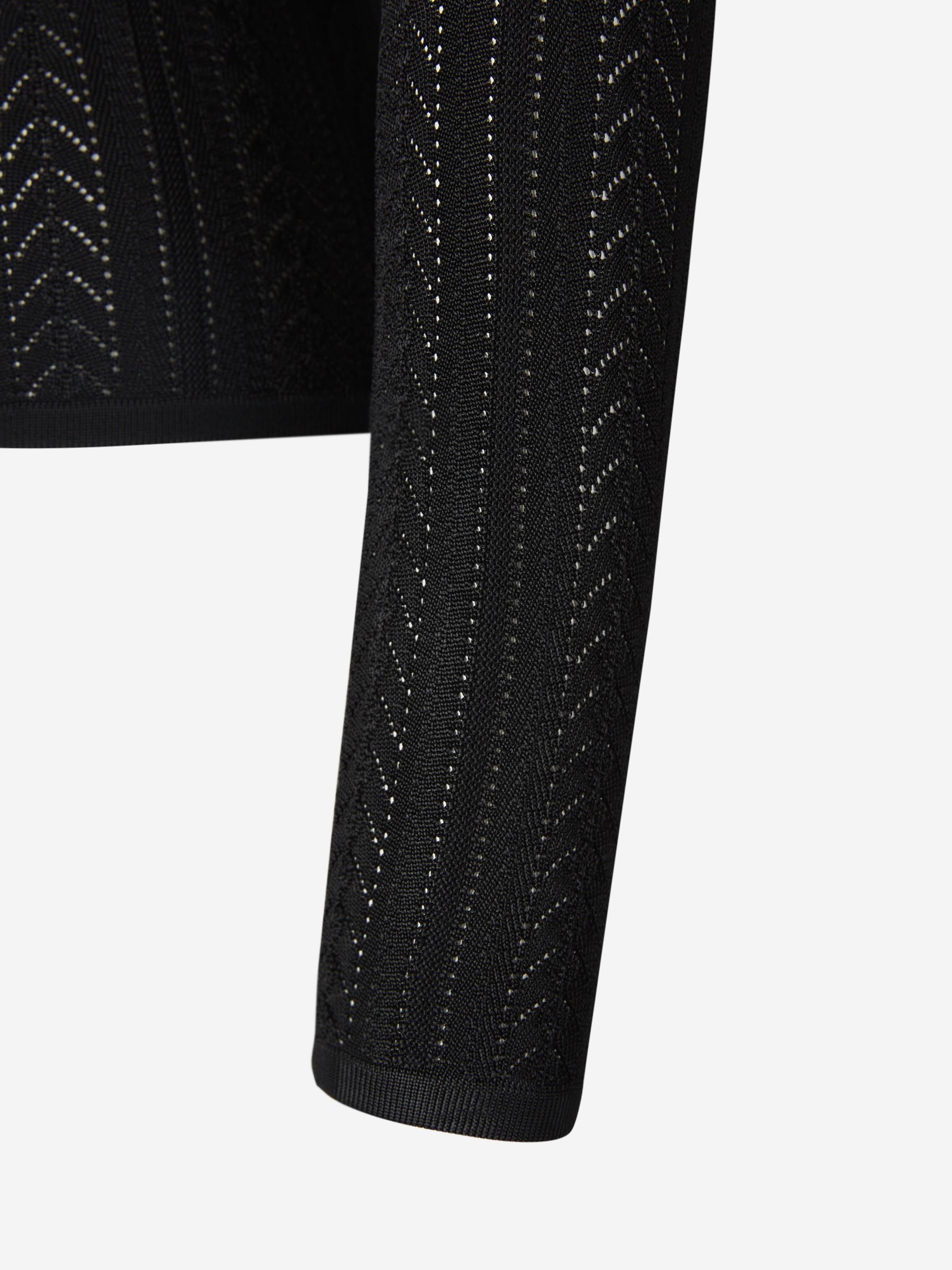 Outlet online Zimmermann Mujer Jersey Punto Volantes color Negro sku 711-003100 01 - Foto 4