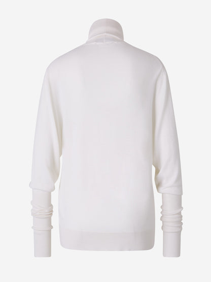 Outlet online Fabiana Filippi Mujer Jersey Punto Cashmere color Crema sku 711-003156 01 - Foto 2