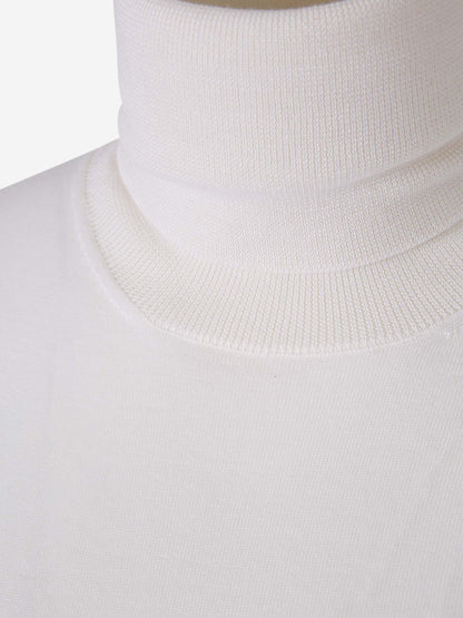 Outlet online Fabiana Filippi Mujer Jersey Punto Cashmere color Crema sku 711-003156 01 - Foto 3