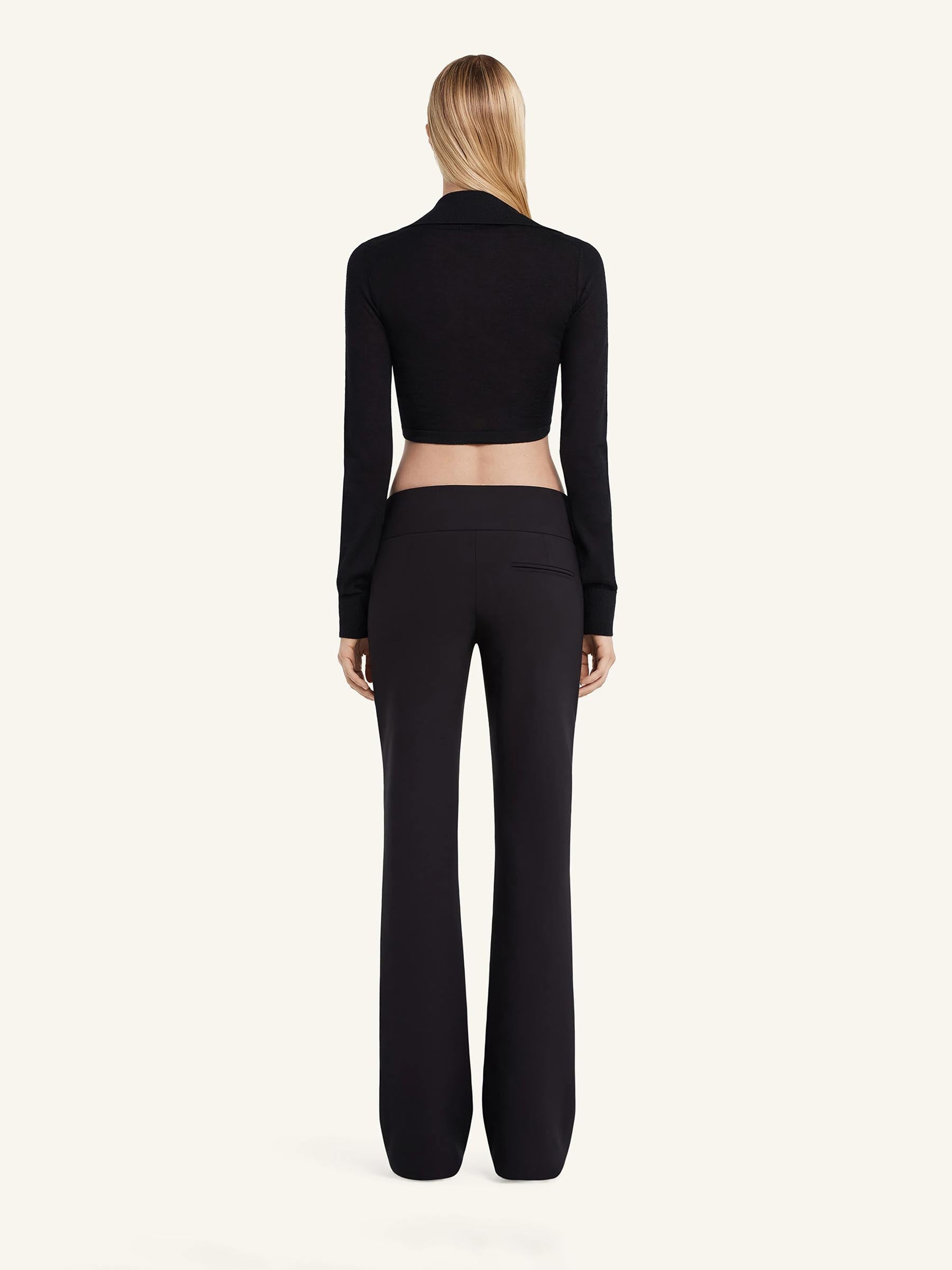 Courrèges Mujer Barcelona Polo Cropped Lana color Negro sku 711-003269 01 - Foto 4